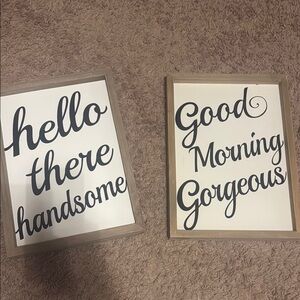 2 hobby lobby wall signs